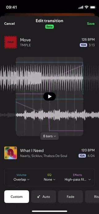 Screen capture: set to none, smooth cross-fade, cross-fade, center-cut
